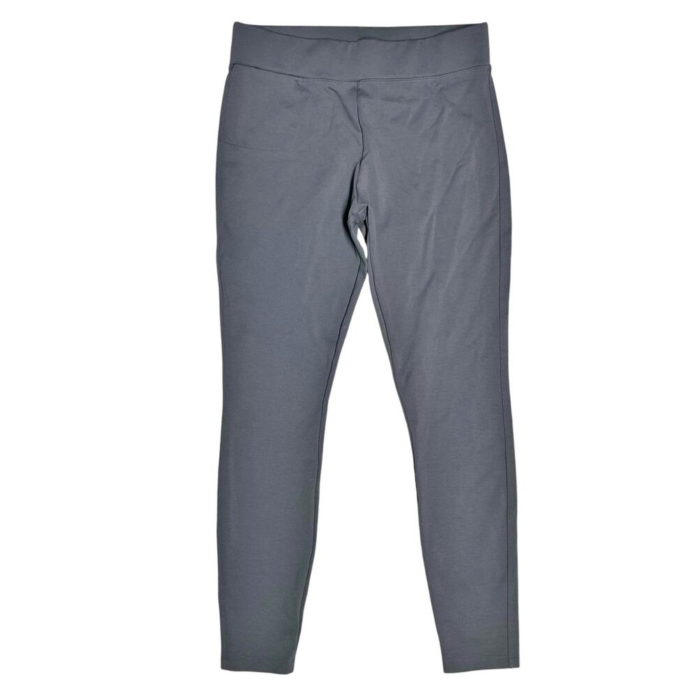 AMERICAN GIANT Gray "No-BS" Ponte Slim Pull-On Legging Mid-Rise Work Pant Size 6